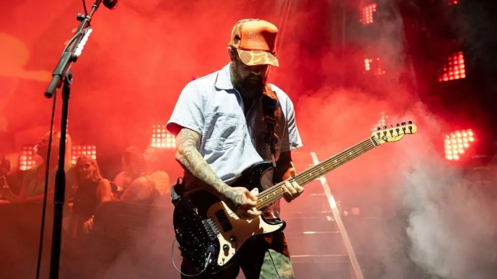 Breaking Benjamin performing live at the Pine Knob Music Theater as special guest for Staind Clarkston^ MI USA - 09-11-2024: