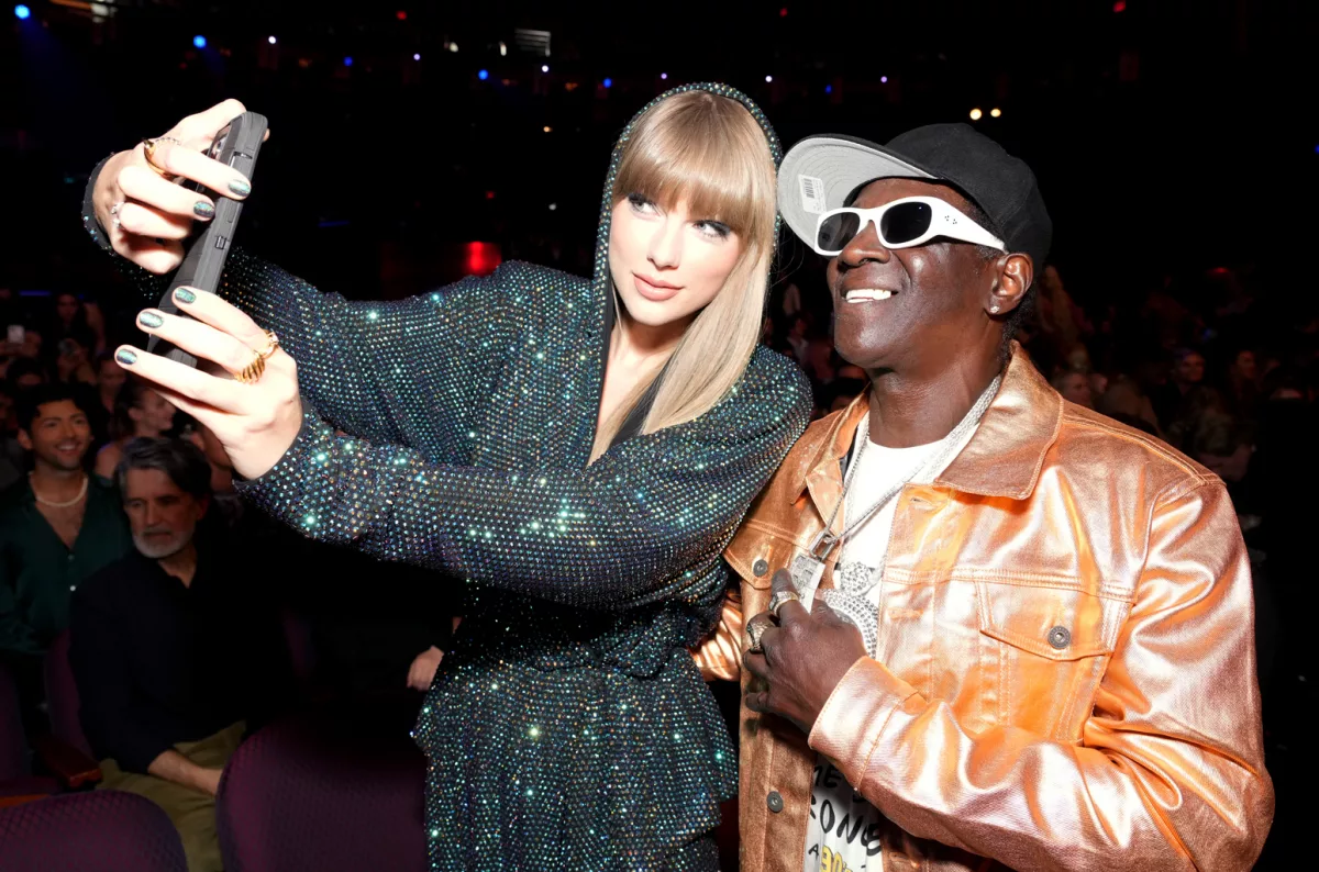 taylor-swift-and-flavor-flav-iheart-2023-billboard-154818823
