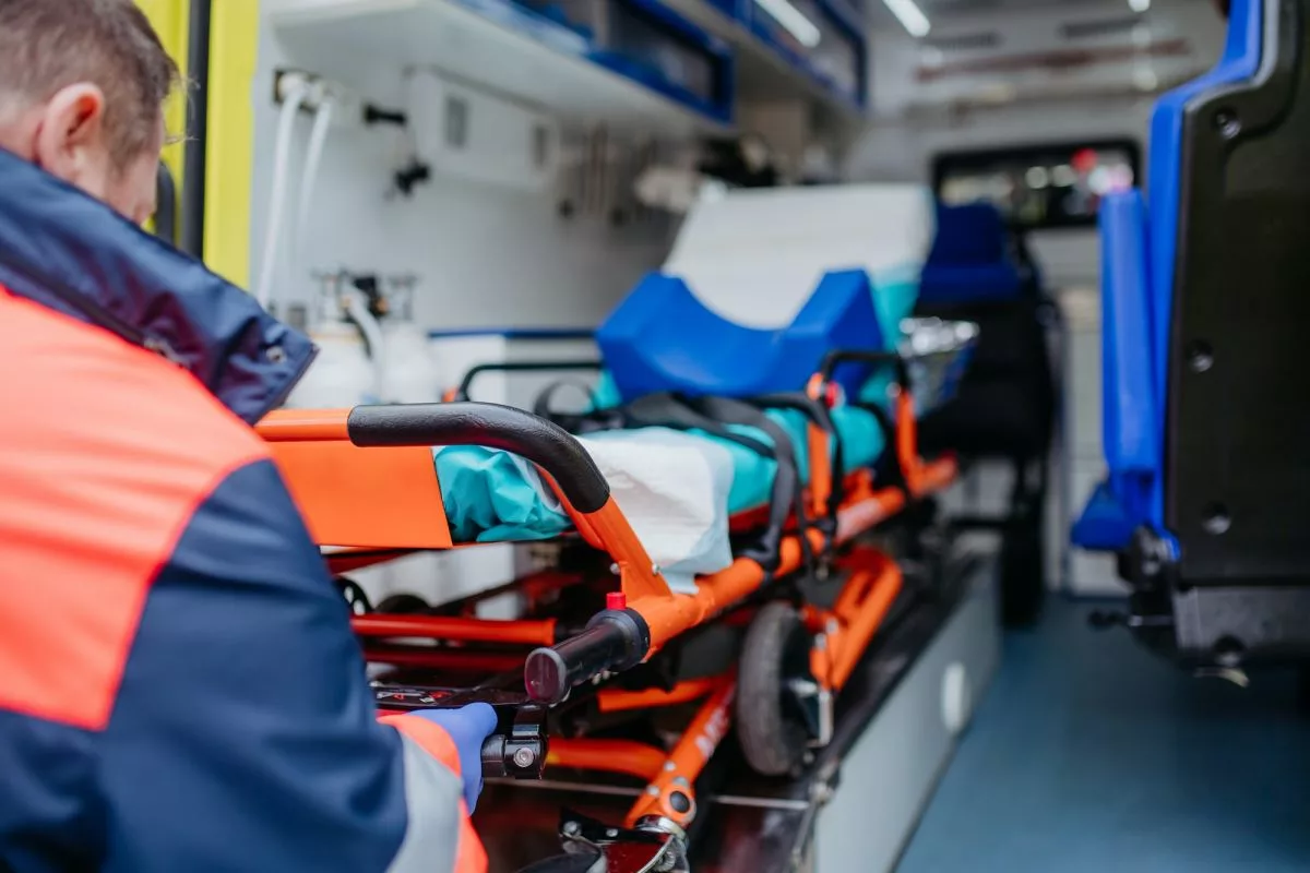 close-up-of-empty-stretcher-inside-ambulance-vehicle-516409