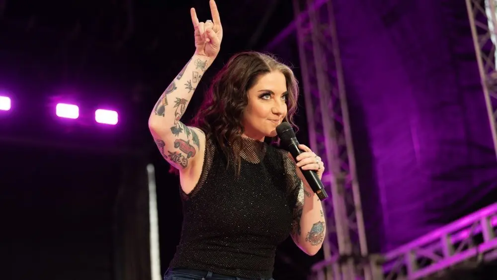 Ashley McBryde performs in concert on April 5^ 2024 in Fort Lauderdale^ Florida. The performance was part of the Tortuga Music Festival.