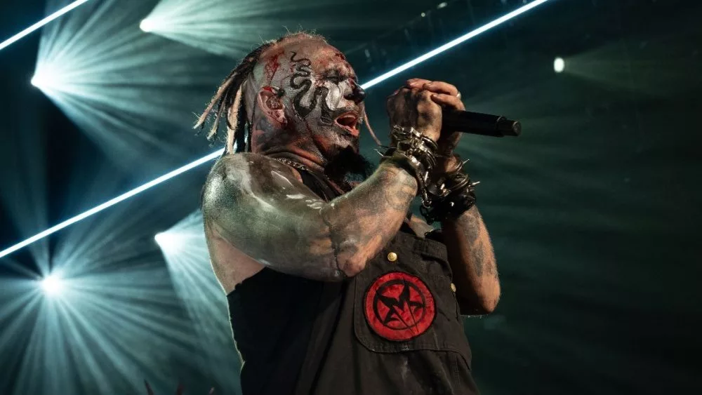 The band Mudvayne performs live at Pine Knob Music Theater Clarkston^ Michigan -USA- August 6^ 2023