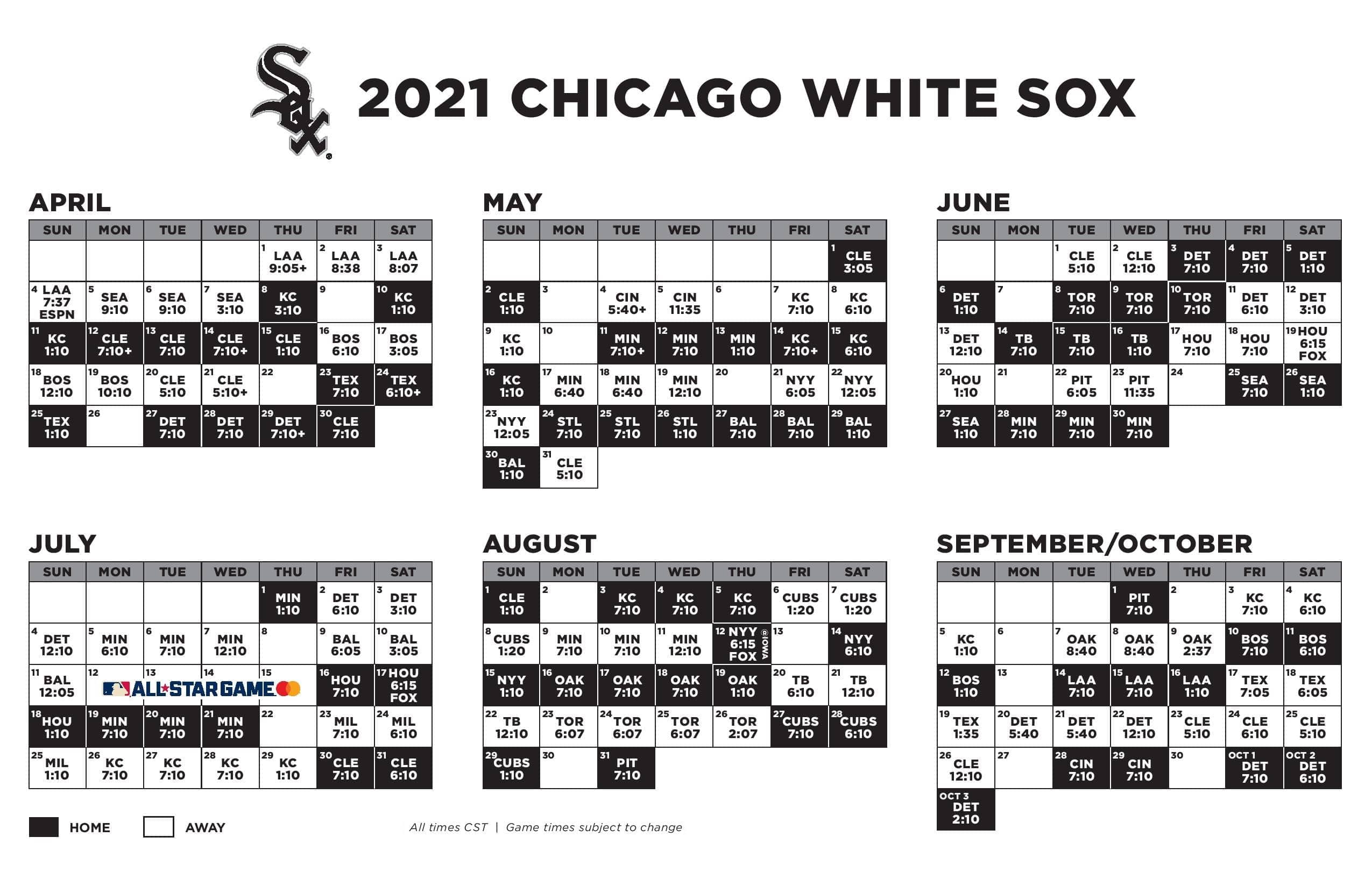 Chicago White Sox Schedule WRINAM Rensselear, IN