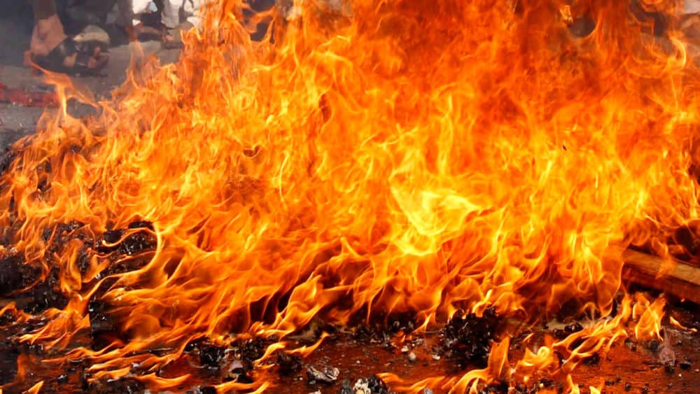 burning