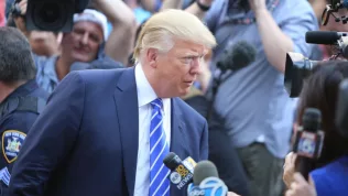 Donald Trump arrived at 60 Centre Street for his stint at jury duty in Manhattan's supreme court. NEW YORK CITY - AUGUST 17 2015