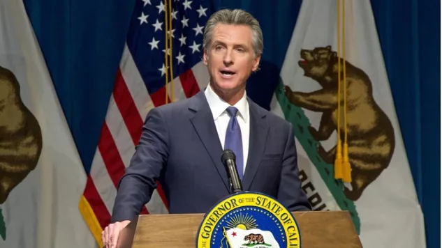 Governor Gavin Newsom introducing and discussing his 2024-25 state budge proposal and answering questions from reporters. Sacramento^ CA - Jan 10^ 2024
