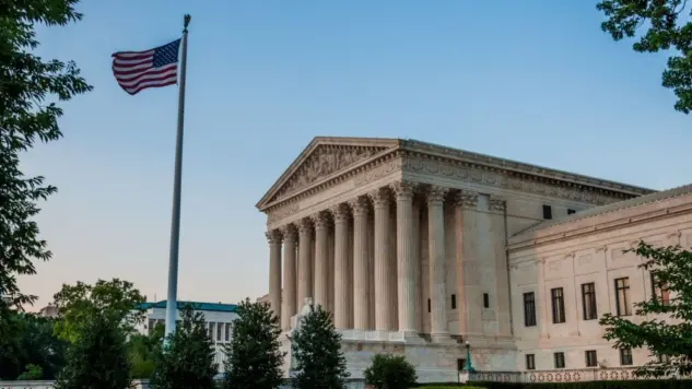 The United States Supreme Court Building on a Summer Evening^ Washington DC