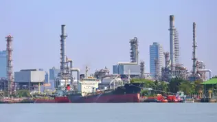 Iran closes the Strait of Hormuz^ through which about 20% of its oil and gas passes:Use for website banner background^backdrop Iran 27 Feb 2026
