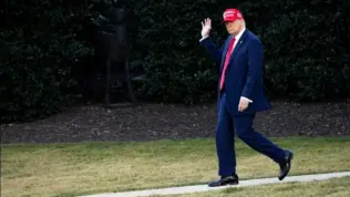 President Donald Trump leaves the White House and walks towards Marine One WASHINGTON – February 28 2025