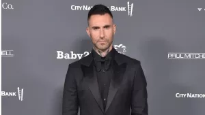 Adam Levine arrives for Baby2Baby 10 Year Gala Presented by Paul Mitchell on November 13^ 2021 in West Hollywood^ CA
