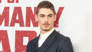 Hero Fiennes Tiffin attends premiere of The Ministry Of Ungentlemanly Warfare at AMC Lincoln Square in New York on April 15^ 2024