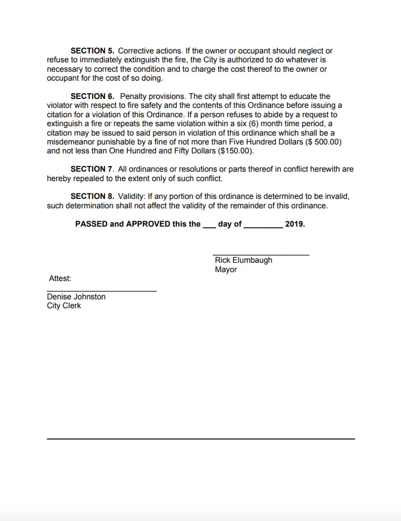 Batesville Burning Ordinance Page 3