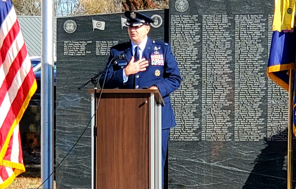 colonel-allan-abel-carreiro-address-the-crowd-at-the-dedication