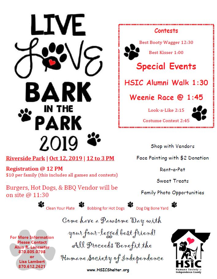 Bark in the Park 2019