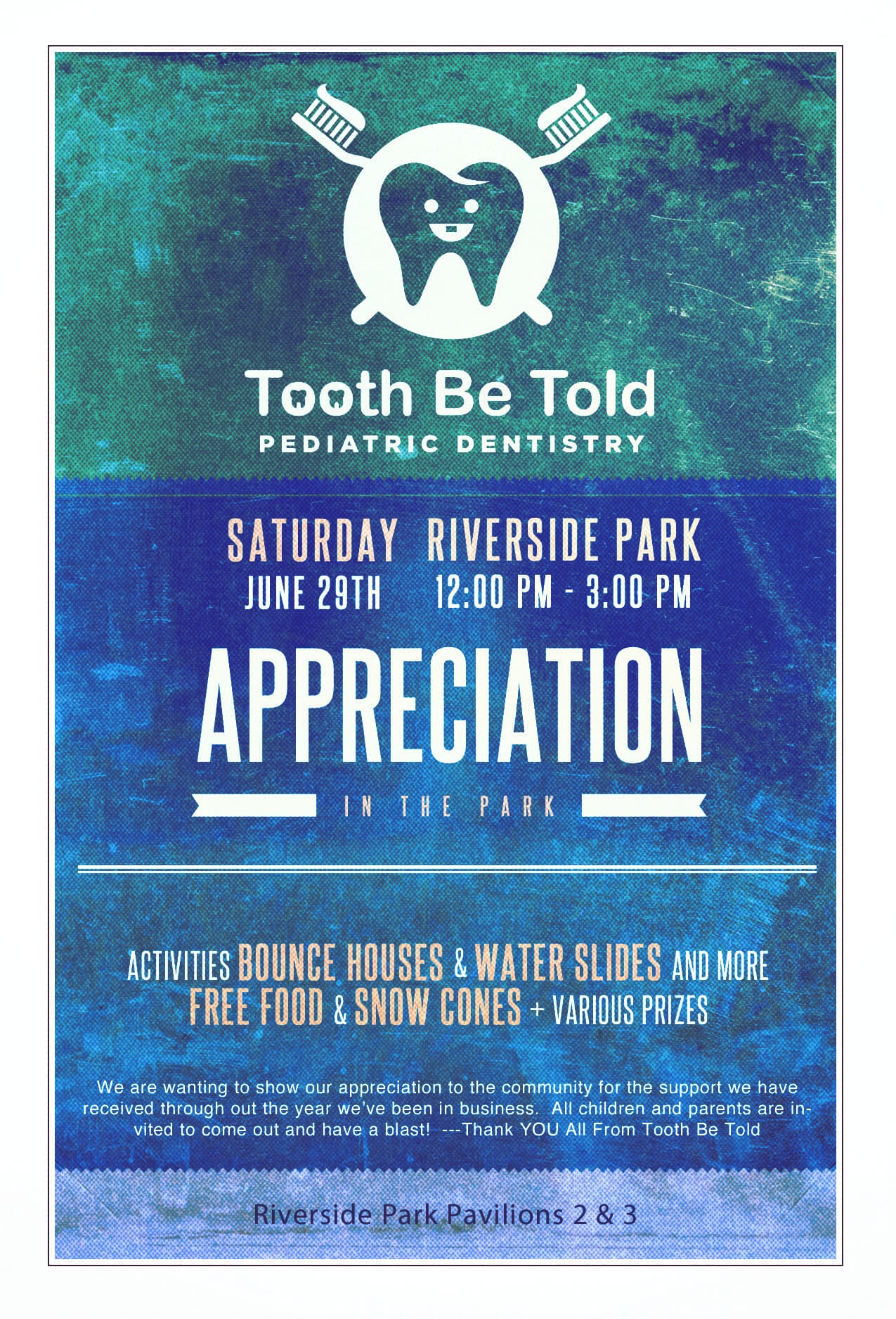 Tooth Be Told Appreciation in the Park 2019