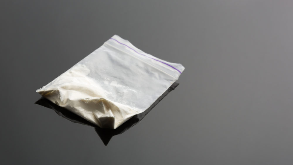 cocaine-in-package-on-grey
