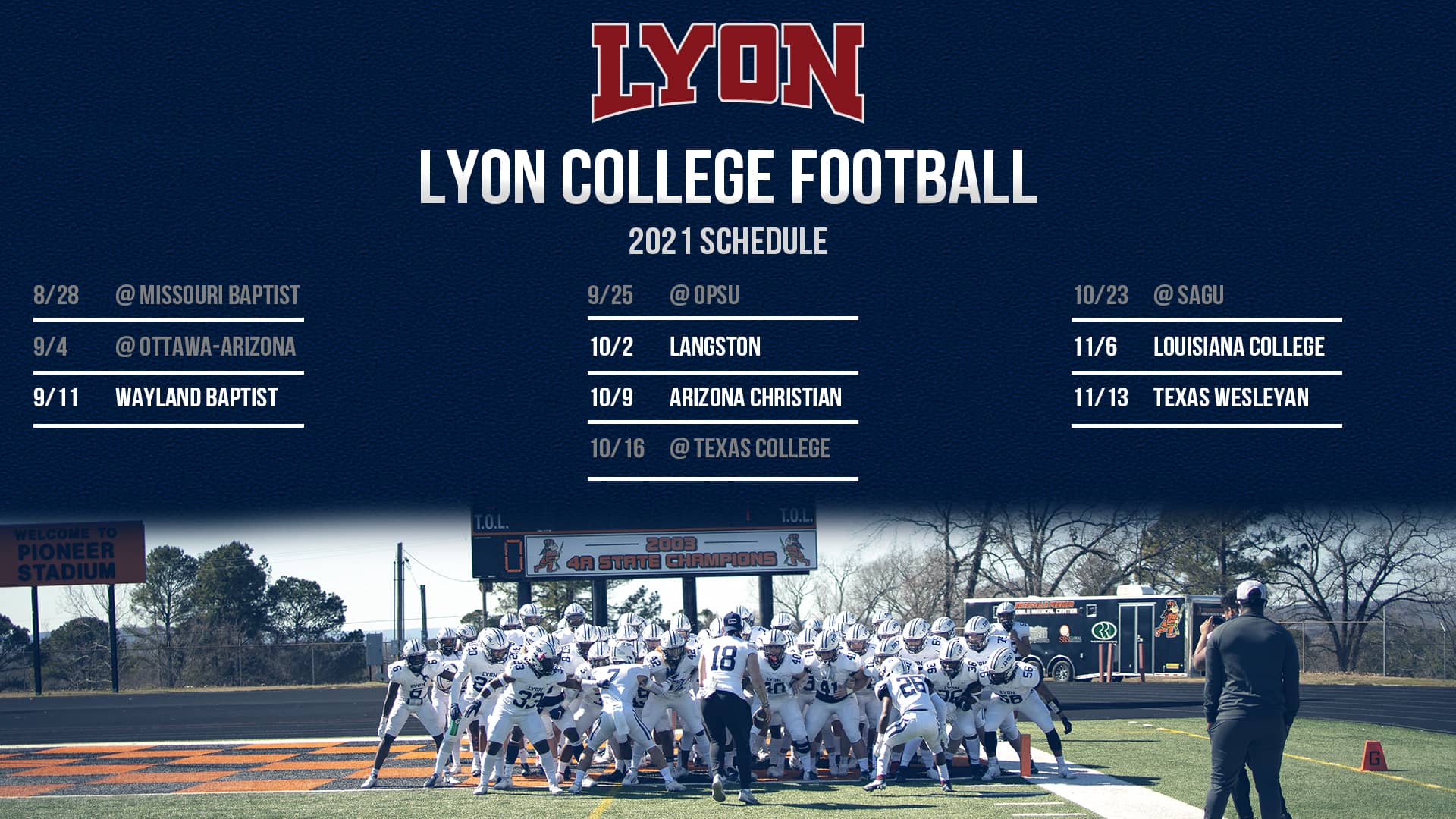 Lyon football releases 2021 schedule | White River Now - Batesville, AR