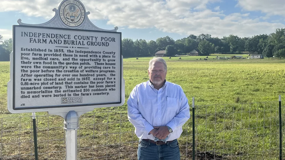 independence-county-judge-kevin-jeffery-june-2023-poor-farm-historical-marker