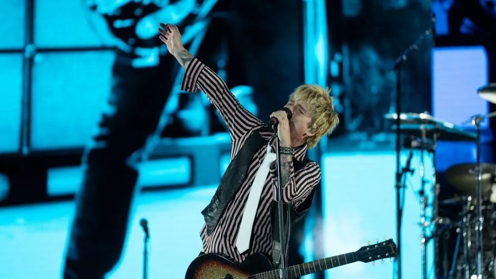 Green Day perform at the When We Were Young festival in Las Vegas^ Nevada on 21 October 2023.