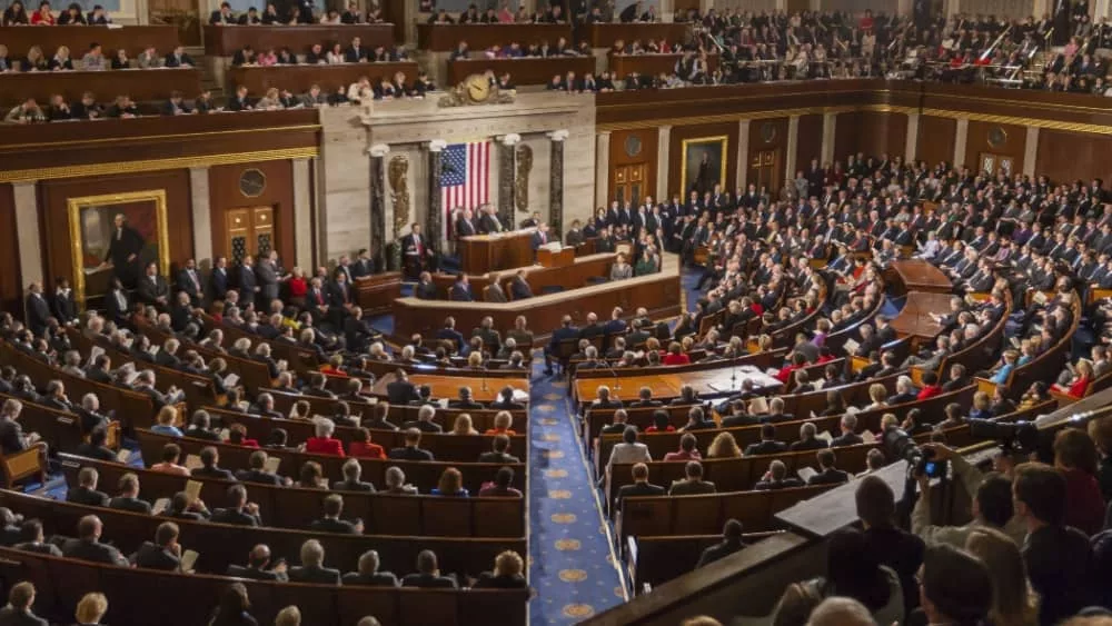 State of the Union speech before a joint session of Congress.