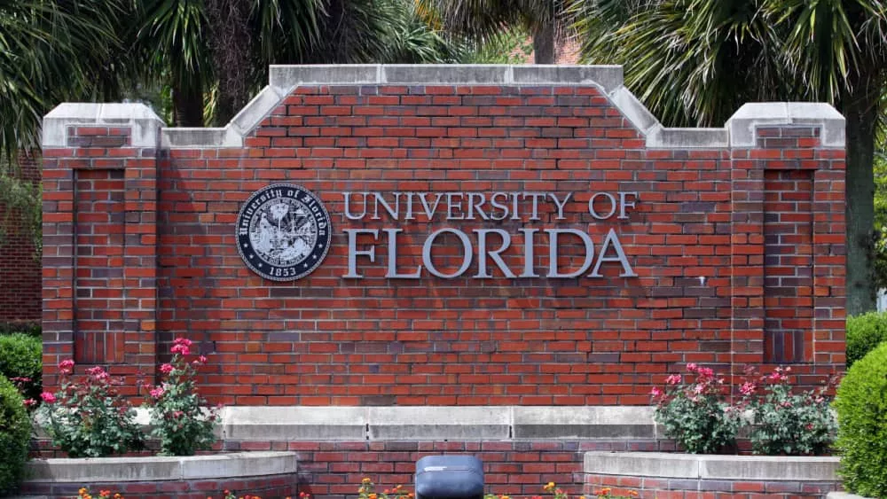 Entrance to the University of Florida located in Gainesville^ Florida.