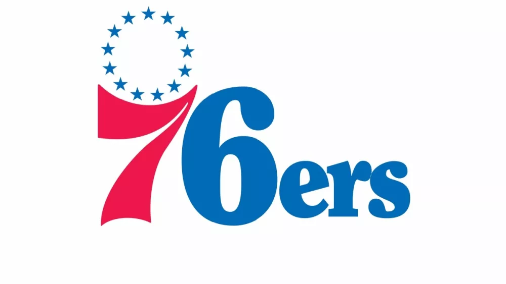 Philadelphia 76ers Logo in white background