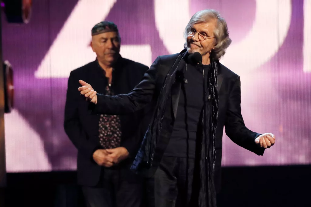 inductee-rod-argent-of-the-zombies-speaks-during-the-2019-rock-and-roll-hall-of-fame-induction-ceremony-in-brooklyn-new-york