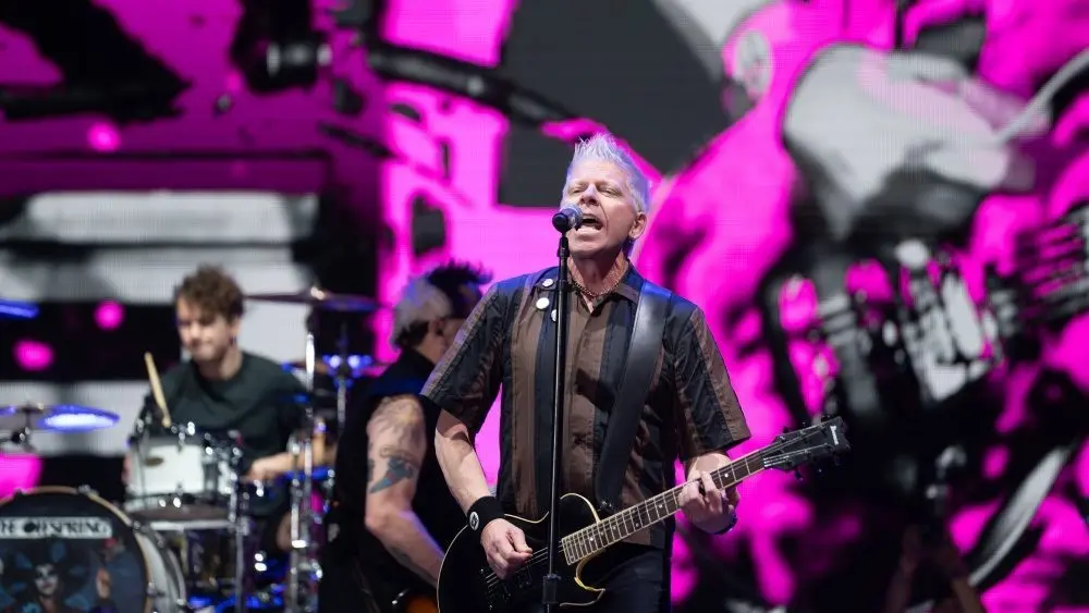 The Offspring perform at the When We Were Young festival in Las Vegas^ Nevada on 21 October 2023.