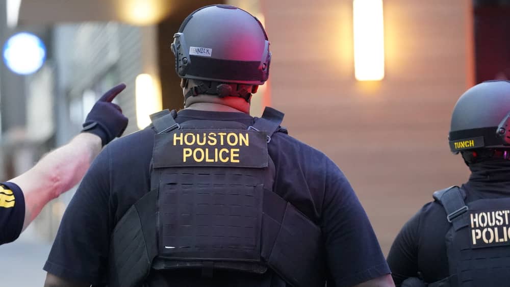 Suspect who shot three Houston police officers is taken into custody