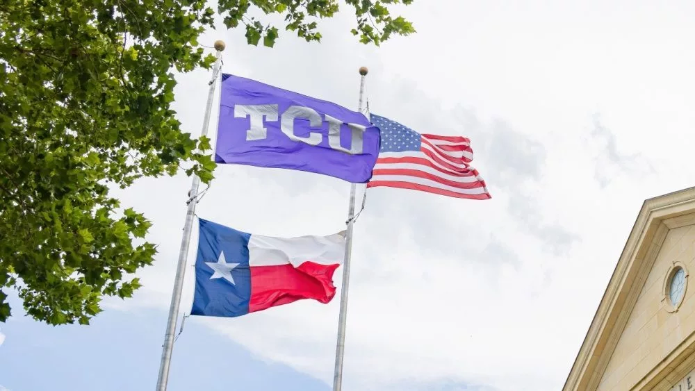 View of the campus of Texas Christian University at Fort Worth^ Texas