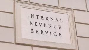 Internal Revenue Service sign at the IRS Building in Washington^ DC. WASHINGTON^ DC - MARCH 14^ 2018