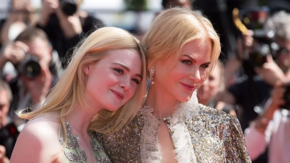Nicole Kidman^ Elle Fanning at the How To Talk To Girls At Parties premiere for at the 70th Festival de Cannes. May 21^ 2017 Cannes^ France