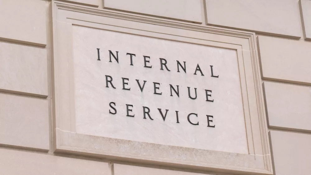 Internal Revenue Service sign at the IRS Building in Washington^ DC. WASHINGTON^ DC - MARCH 14^ 2018