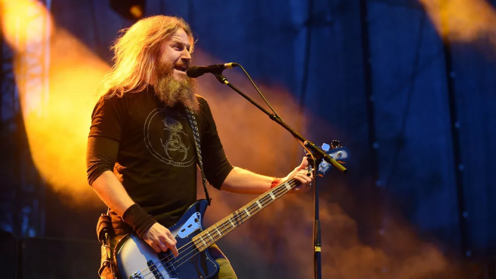 Singer/bass guitarist Troy Sanders of Mastodon at festival Rock for People in Hradec Kralove^ Czech republic^ July 5^ 2017.