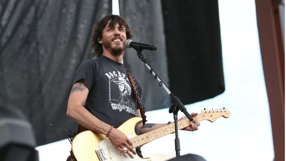 Singer Chris Janson performs onstage during the 2016 Off The Rails Music Festival - Day 2 on April 24^ 2016 at Toyota Stadium in Frisco^ Texas.
