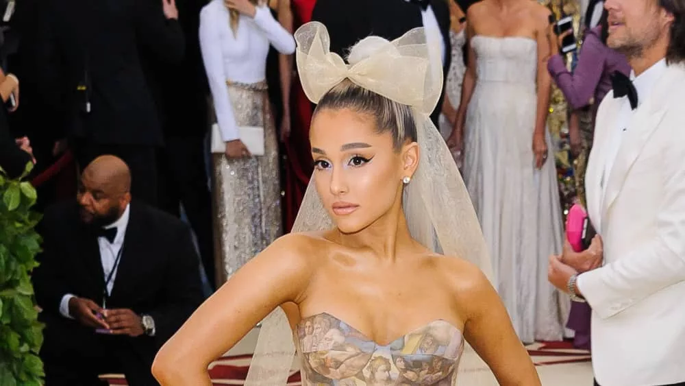 Ariana Grande at the 2018 Metropolitan Museum of Art Gala on May 7^ 2018 at the Metropolitan Museum of Art in New York^ New York^ USA