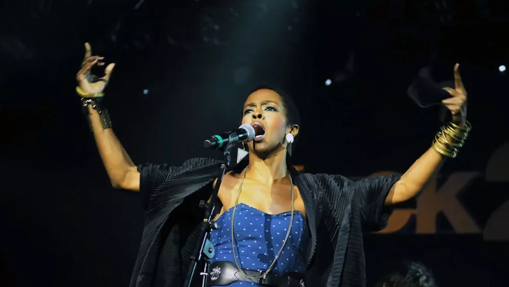 Lauryn Hill^ during her show at the Back2Black Festival at Leopoldina Station in the city of Rio de Janeiro. Rio de Janeiro^ Brazil^ August 27^ 2011