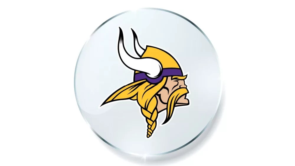 NFL Logo and Minnesota Vikings vector logo on white background.