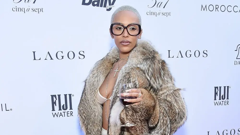Doja Cat arrives for the Daily Front Row Fashion event on April 28^ 2024 in Beverly Hills^ CA
