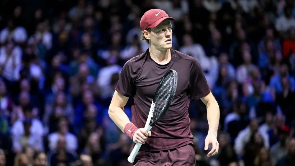 Jannik Sinner during the Rolex Paris Masters 1000 ATP tennis tournament at the La Defense Arena on November 2^ 2025 in Paris^ France.