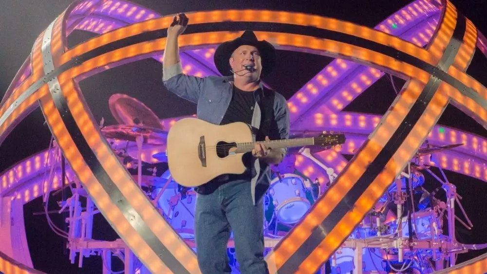 Garth Brooks performs before a sold out crowd at the Sleep Train Arena in Sacramento^ CA. Sacramento^ CA/USA - 3/27/2015