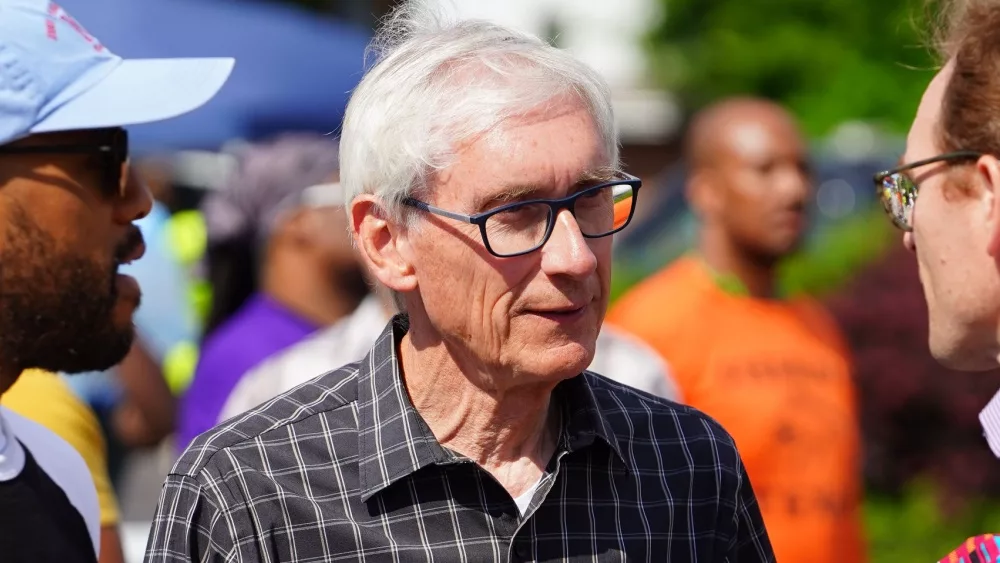 Wisconsin Democrat governor Tony Evers attends Juneteenth festival event; Milwaukee^ Wisconsin. June 19th^ 2021: