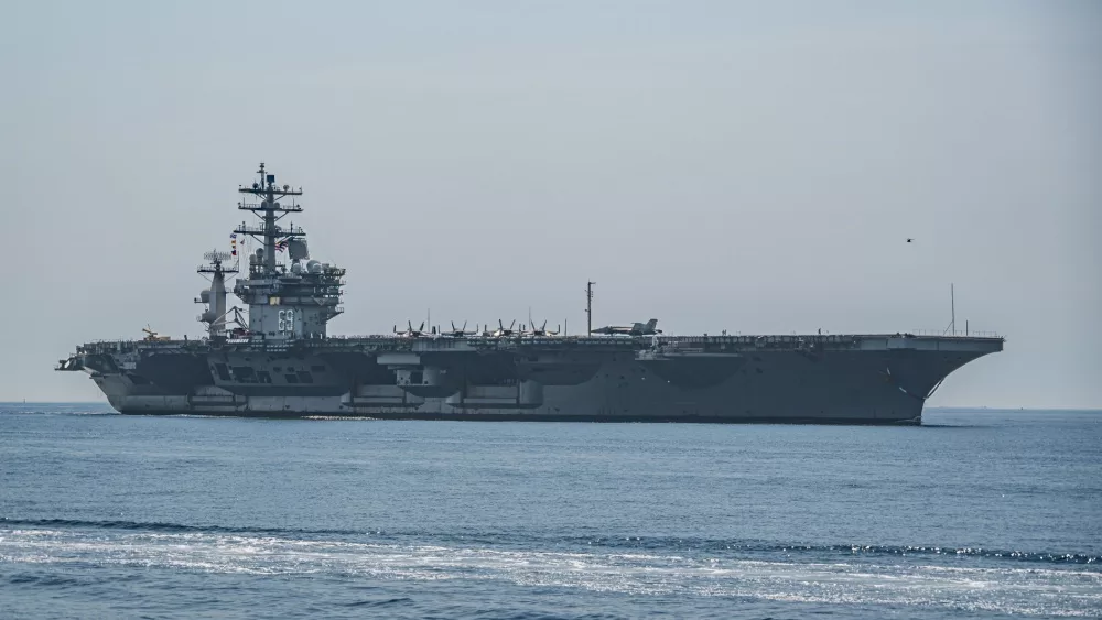 USS Dwight D Eisenhower^ CVN 69^ returns for Naval Station Norfolk after 9 month deployment