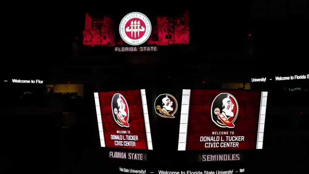 Donald Tucker Civic Center^ home of the Florida State Seminoles basketball team. tallahassee^FL/USA -3/20/19