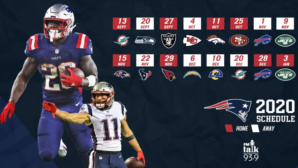 New England Patriots 2020 Schedule