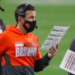 Syndication: Akron Beacon Journal: Browns coach Kevin Stefanski looks over plays during the second half at FirstEnergy Stadium, Thursday, Sept. 17, 2020, in Cleveland, Ohio. [Jeff Lange/Beacon Journal]

Browns 30