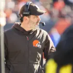 NFL: Cleveland Browns at Cincinnati Bengals: Jan 4, 2026; Cincinnati, Ohio, USA; Cleveland Browns head coach Kevin Stefanski stands on the sideline during the second quarter against the Cincinnati Bengals at Paycor Stadium. Mandatory Credit: Joseph Maiorana-Imagn Images