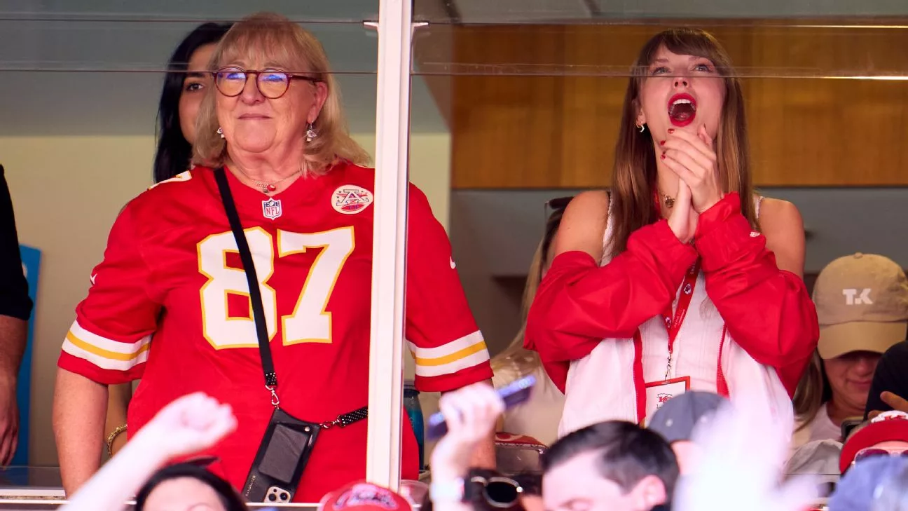 Taylor Swift effect - Travis Kelce jersey sales spike nearly 400% - ESPN