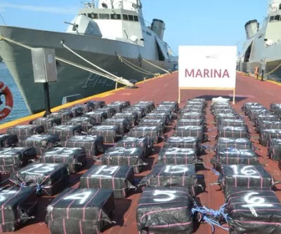 Mexican Navy seizes nearly 8,000 pounds of cocaine from boat