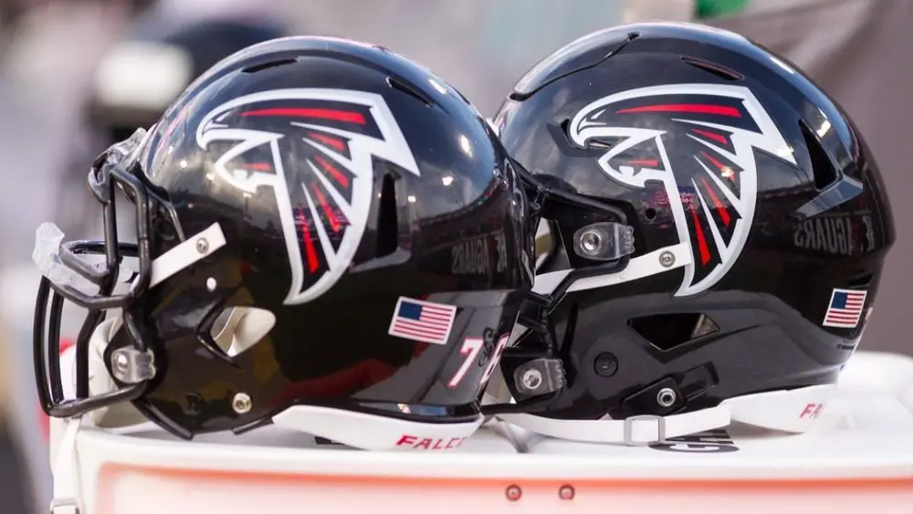 NFL - Atlanta Falcons helmets shown during game vs. Jacksonville Jaguars at the TIAA Stadium in Jacksonville Florida -USA on Saturday 25th 2018