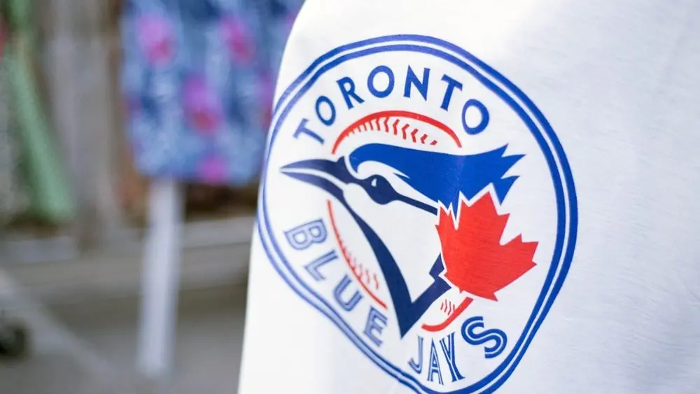 Detail of Blue Jays memorabilia. The Toronto Blue Jays are a professional baseball team located in Toronto^ Canada. Members of the Eastern Division of MLB TORONTO^CANADA-July 22^2015